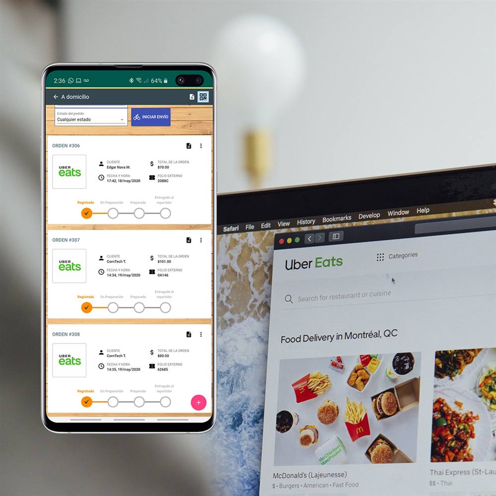 Integración con Uber Eats